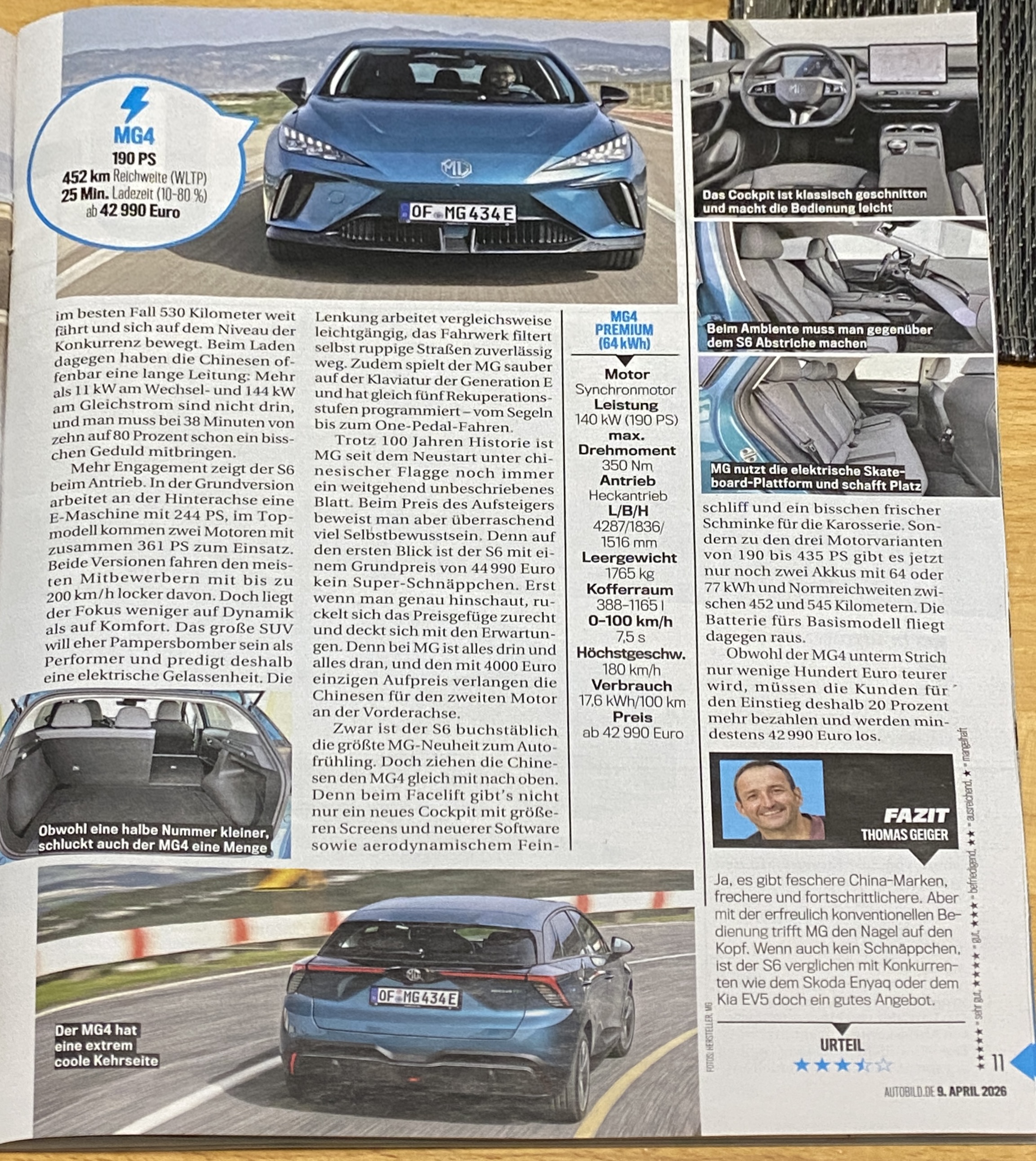 MG S6 und MG 4 neu Bild 2